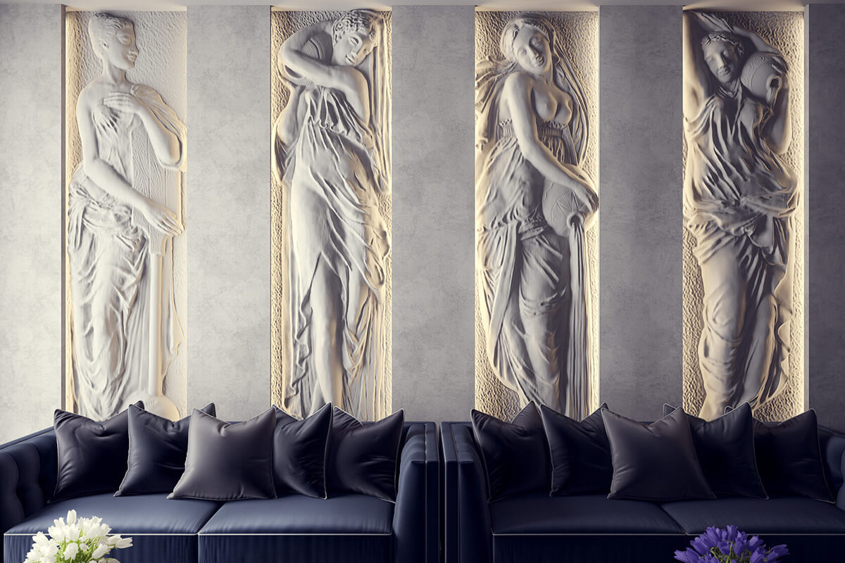 Барельєф: Subtelny Akcent Nowoczesny барельєф w интер'єрах. Minimalizm 2026: Detal, który odmienia wnętrze mieszkania.