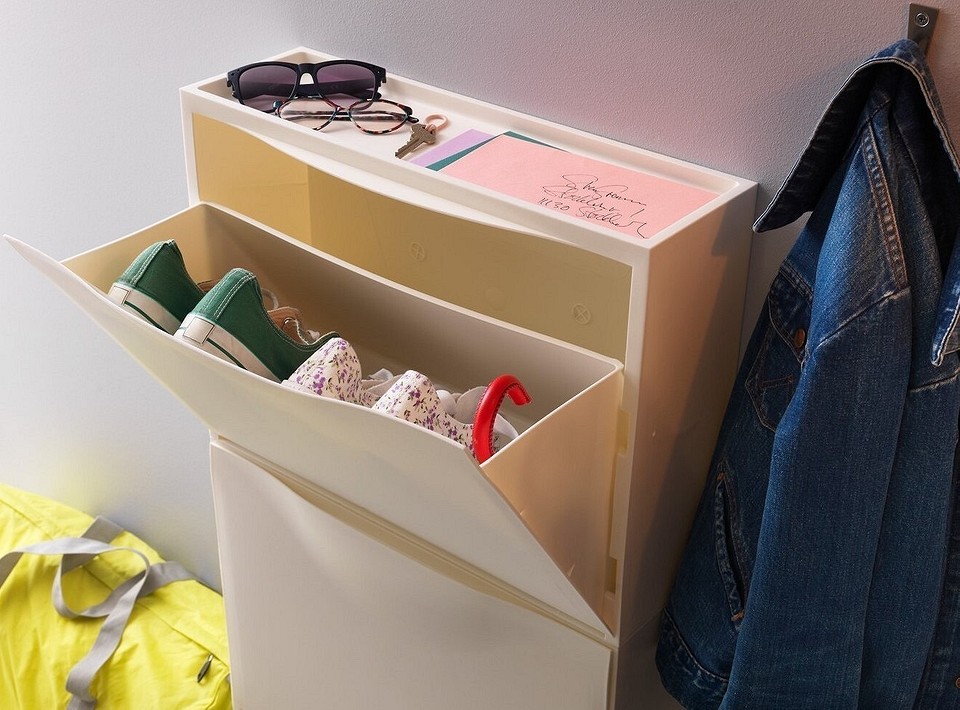 DIY Szafka 2026 Otwarta szafka na buty DIY, idealna do organizacji przedpokoju w 2026 roku.