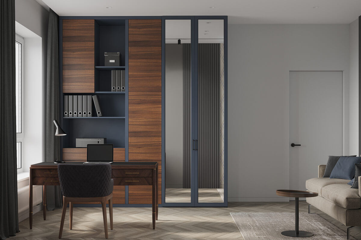 Stylowa aranżacja Stylowe wnętrze mieszkania 100m2: nowoczesny design i funkcjonalne rozwiązania.