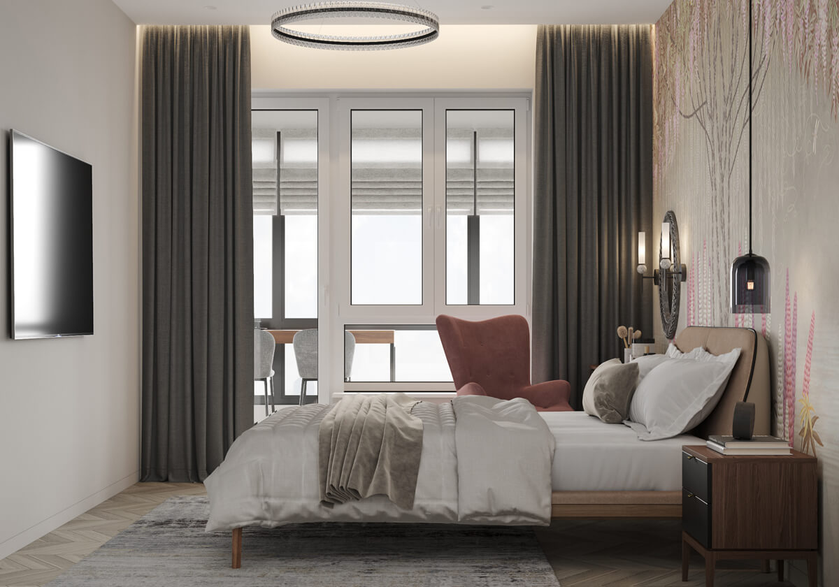 Radosny pokój dziecka Pokój dziecięcy w mieszkaniu 100m2 z kolorowymi akcentami i miejscem do zabawy.