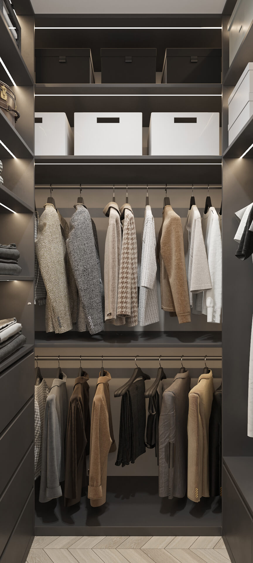 Łazienka z prysznicem Nowoczesna łazienka w mieszkaniu 100m2 z kabiną prysznicową i podwieszaną ceramiką.