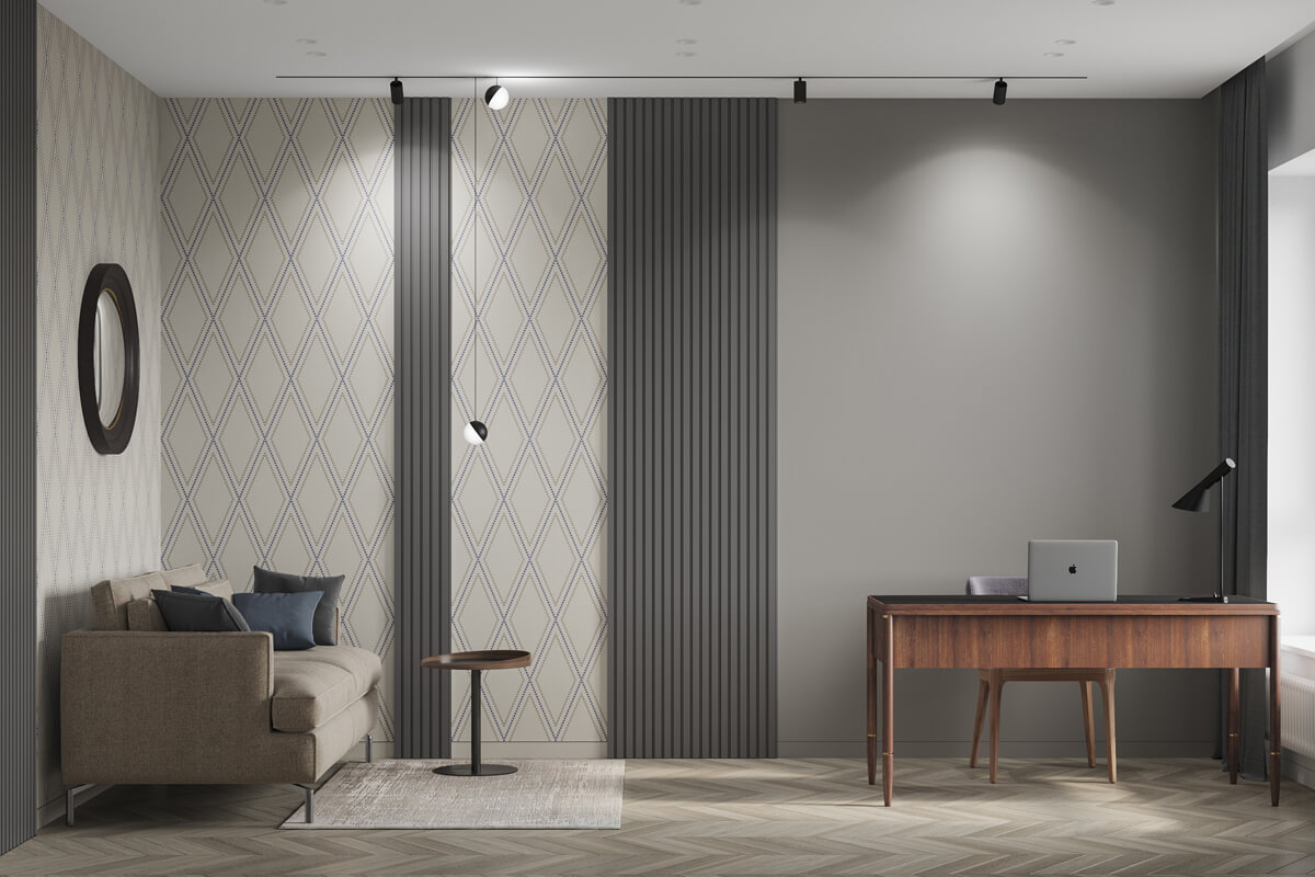 Praktyczna garderoba Praktyczna garderoba w mieszkaniu 100m2: system półek i miejsce do przechowywania.