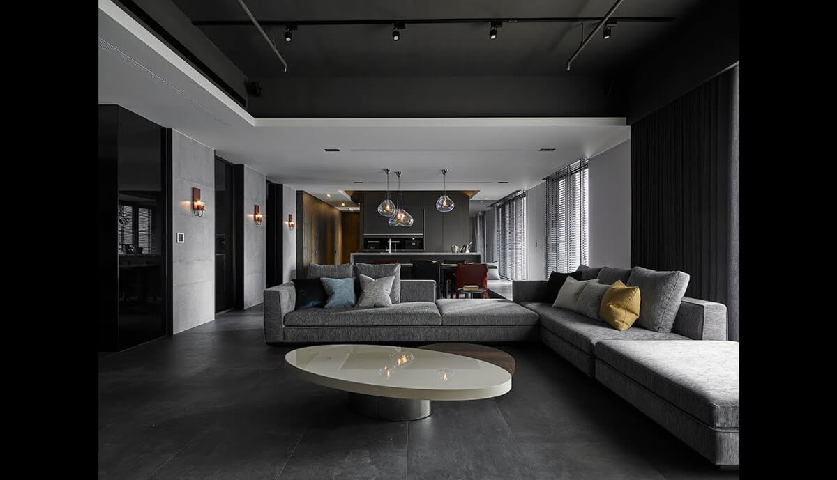 Ścianka RTV w salonie Funkcjonalna aranżacja salonu w bloku: modułowa ścianka i telewizor 2026.