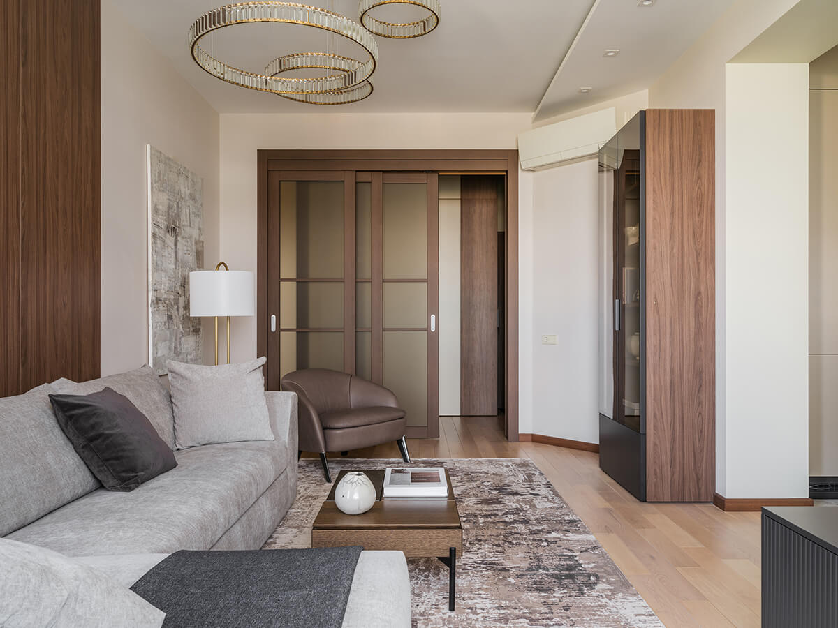 Orzechowa sypialnia Orzechowe meble w sypialni: łóżko i szafki nocne w kolorze orzechowym 2026.