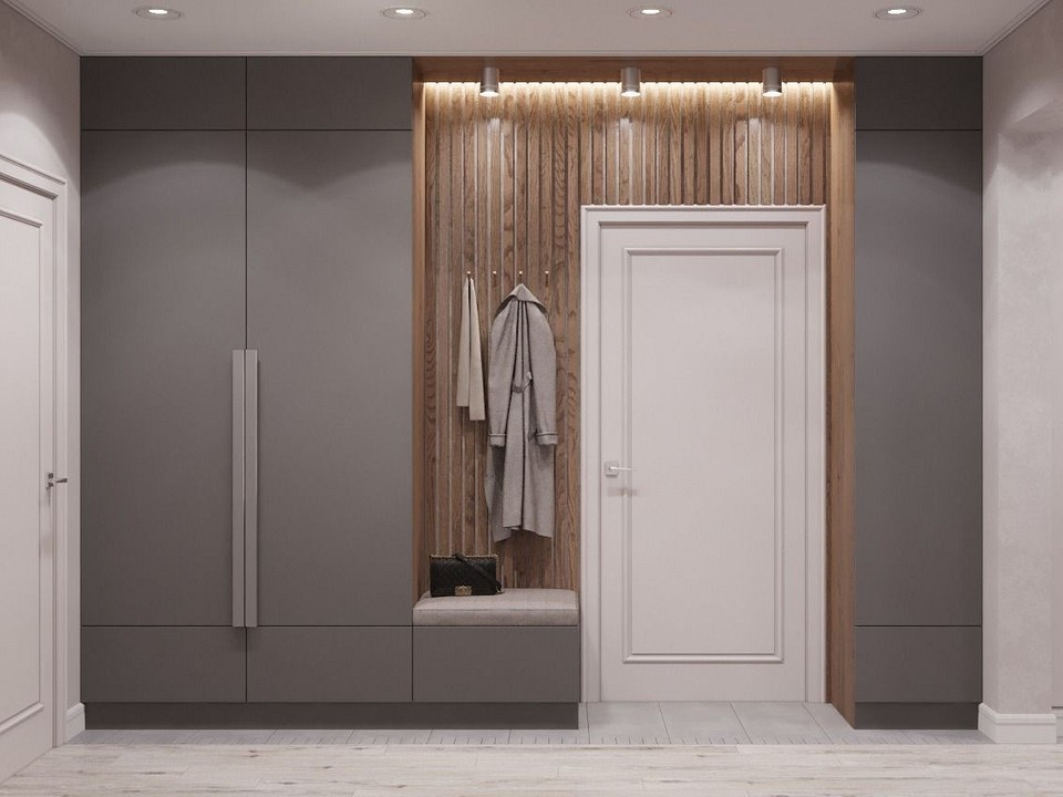 Funkcjonalny przedpokój z płyty Stylowe i funkcjonalne meble do przedpokoju z płyty wiórowej E1.