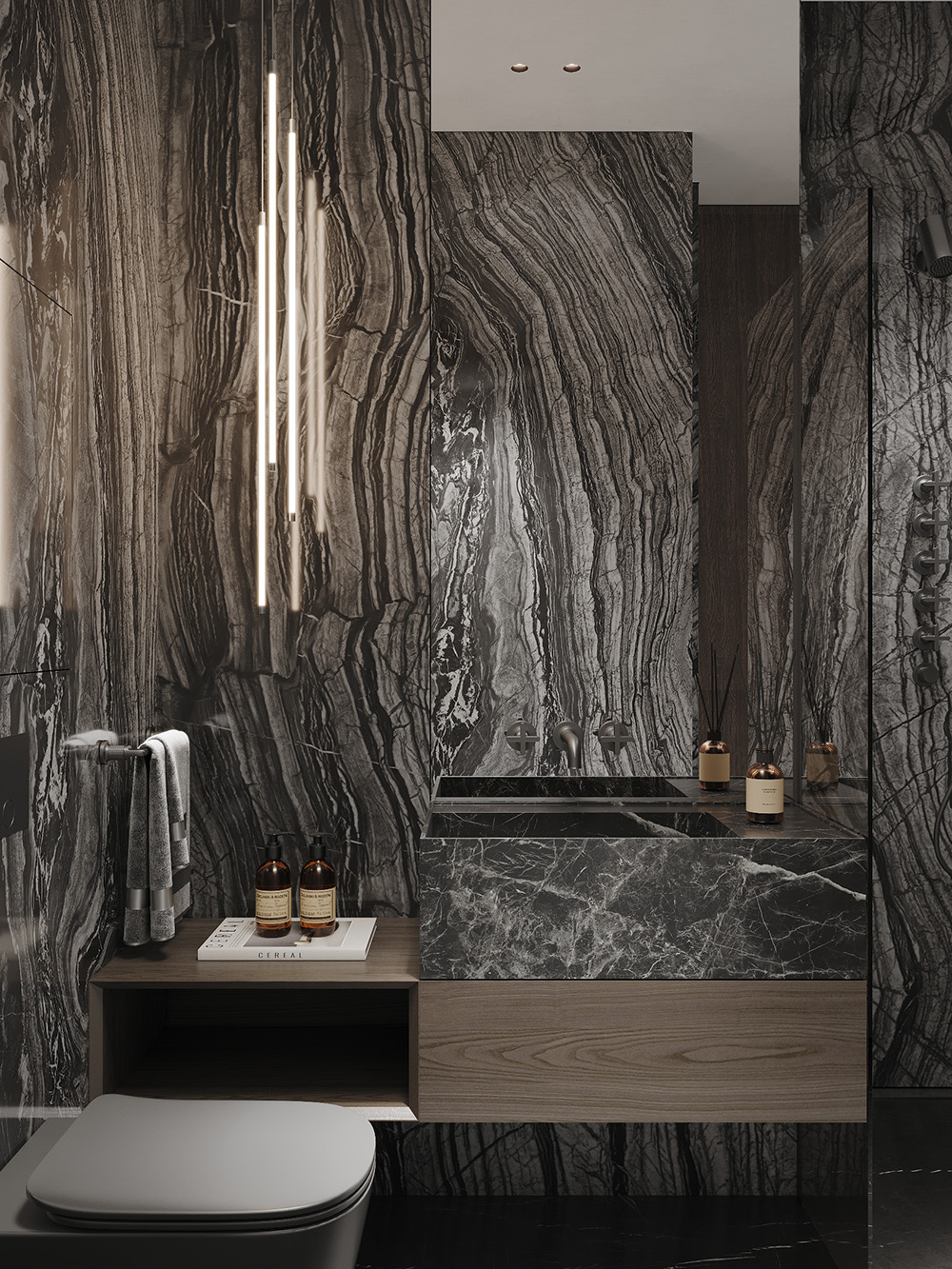 Marmur w holu Marmur na podłodze w holu: eleganckie i praktyczne rozwiązanie z kamienia naturalnego.