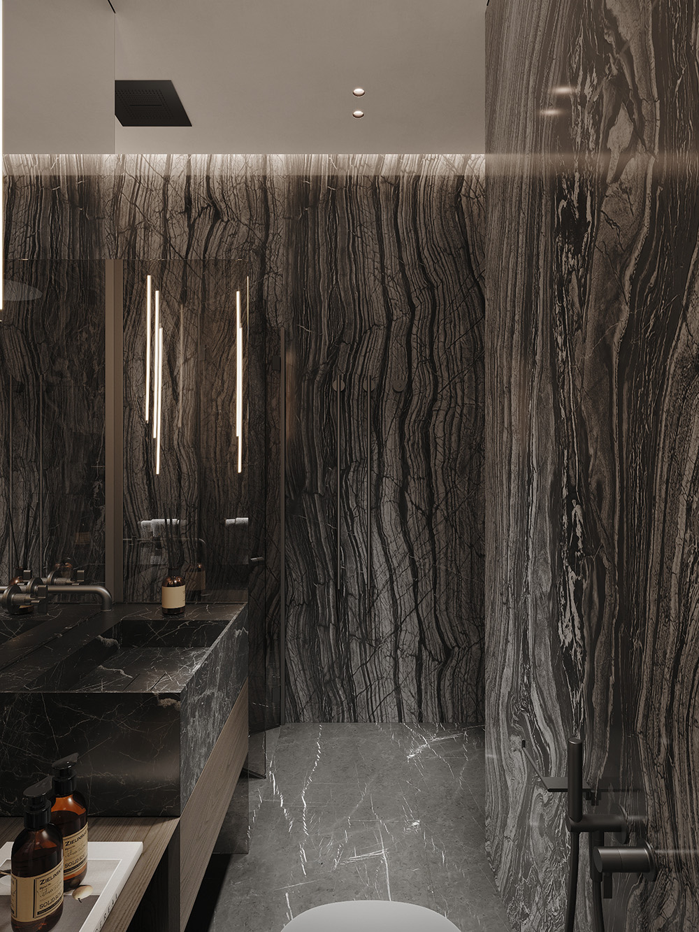 Granitowe schody Granitowe schody w domu: niezawodność i estetyka kamienia naturalnego we wnętrzu.