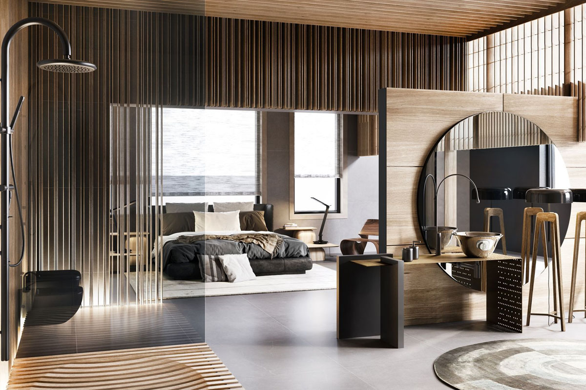 Minimalizm w łazience Nowoczesna aranżacja łazienki z armaturą podtynkową w minimalistycznym stylu 2026.