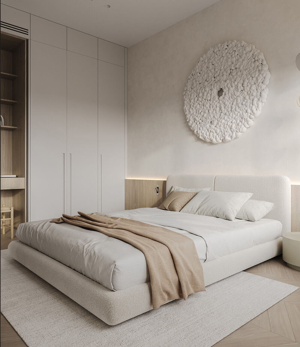 Kremowa jadalnia: Światło Kremowa jadalnia z drewnianym stołem i dużym oknem, naturalne światło.