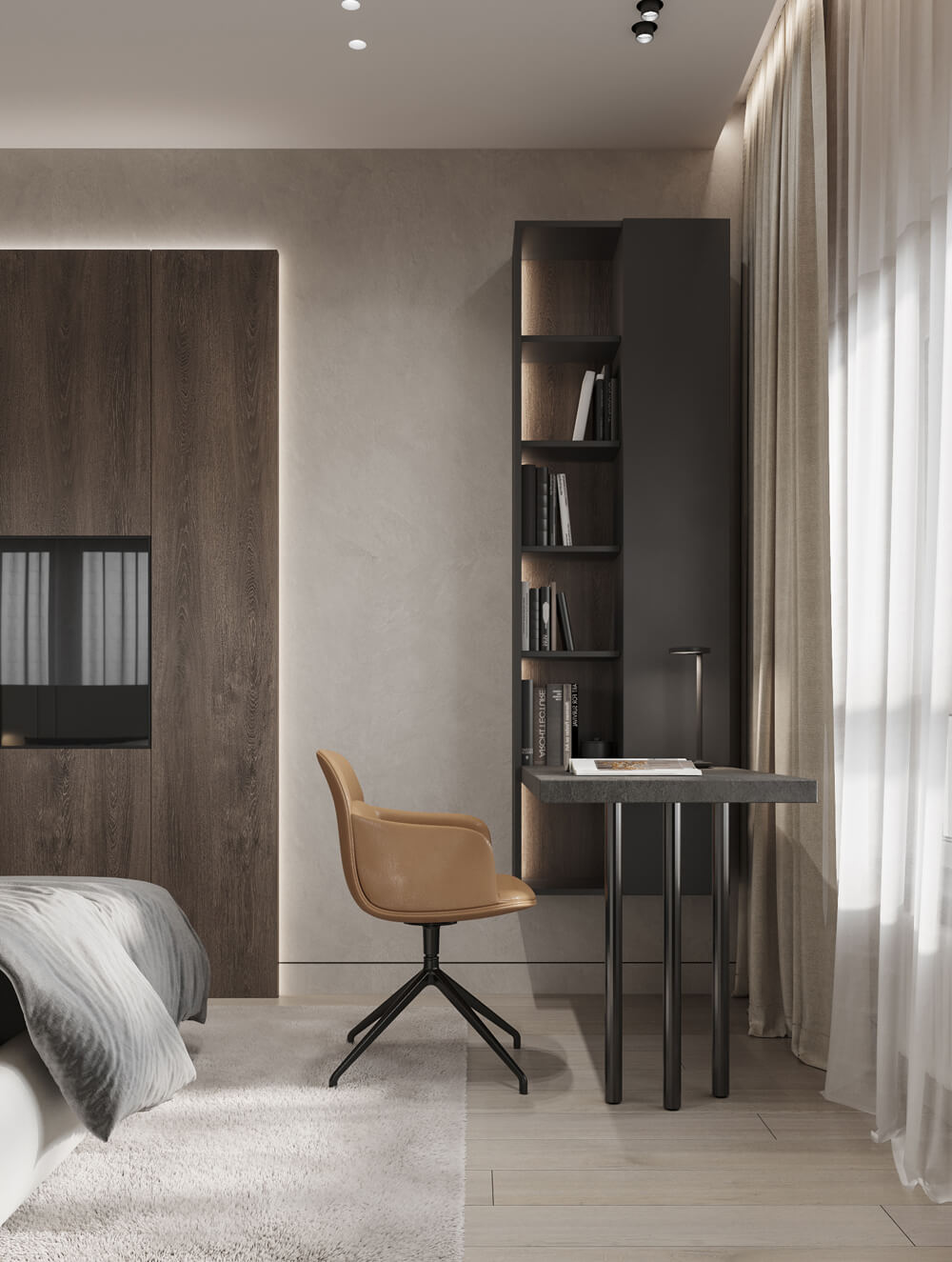 Loft: surowy i męski Loft: cegła, metal, męski design apartamentu, inspiracja dla wnętrz 2026.