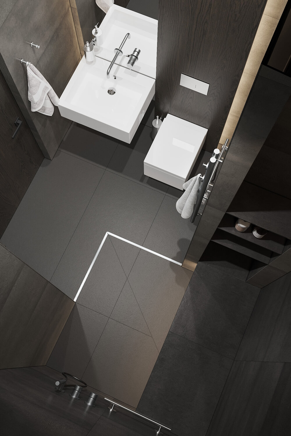 Elegancja i Skóra Eleganckie męskie wnętrze ze skórzanymi meblami i ciemnym parkietem.