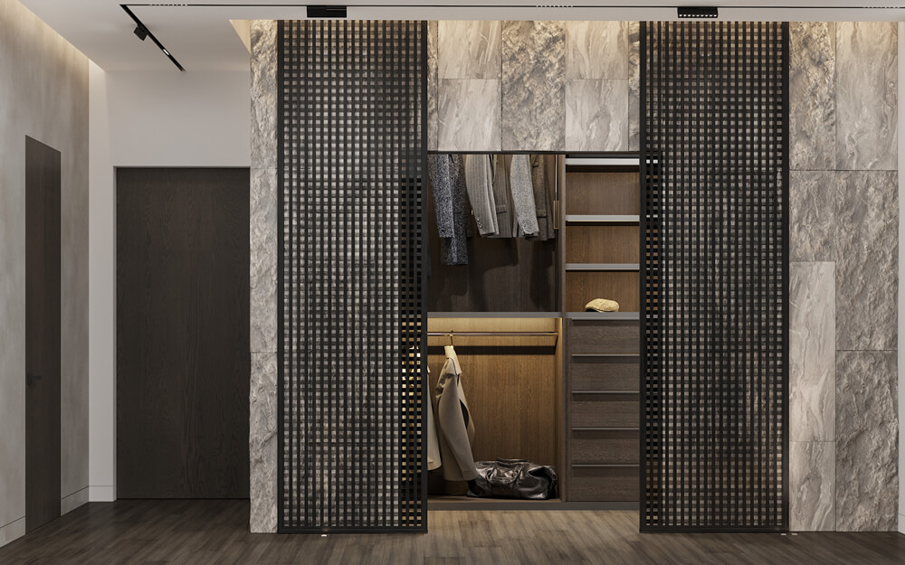 Jasna Przestrzeń Jasne męskie wnętrze z dużym oknem i wygodną sofą narożną.