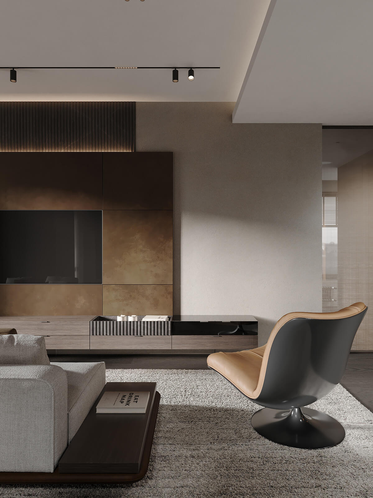 Miękki dywan do sypialni Dywan z długim włosiem w sypialni, zapewniający ciepło i komfort dla Twoich stóp.