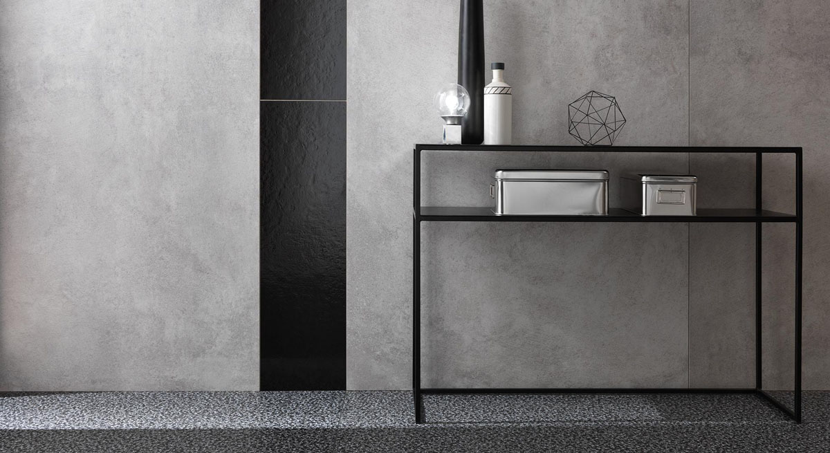 Światło w szarości Szara łazienka z akcentem na funkcjonalne i dekoracyjne oświetlenie LED