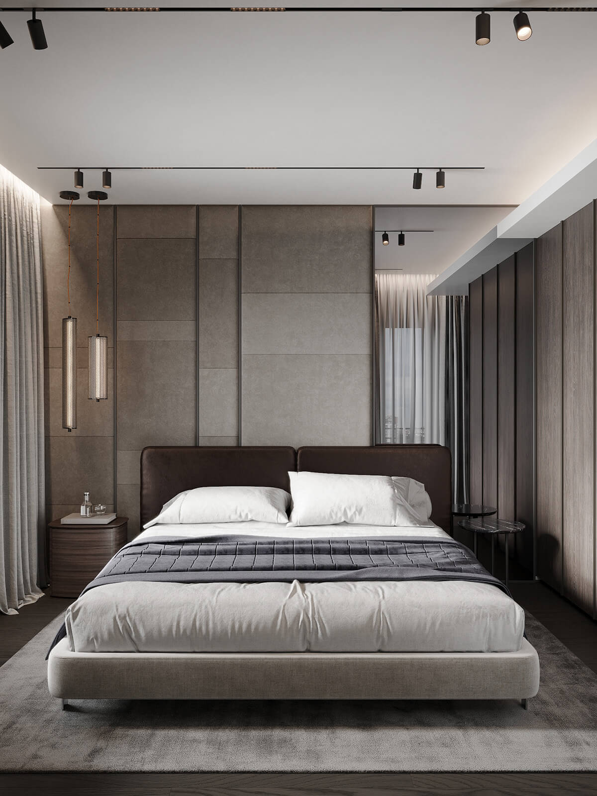 Nowoczesna strefa relaksu Nowoczesny design prywatnej strefy w mieszkaniu, idealny do odpoczynku.