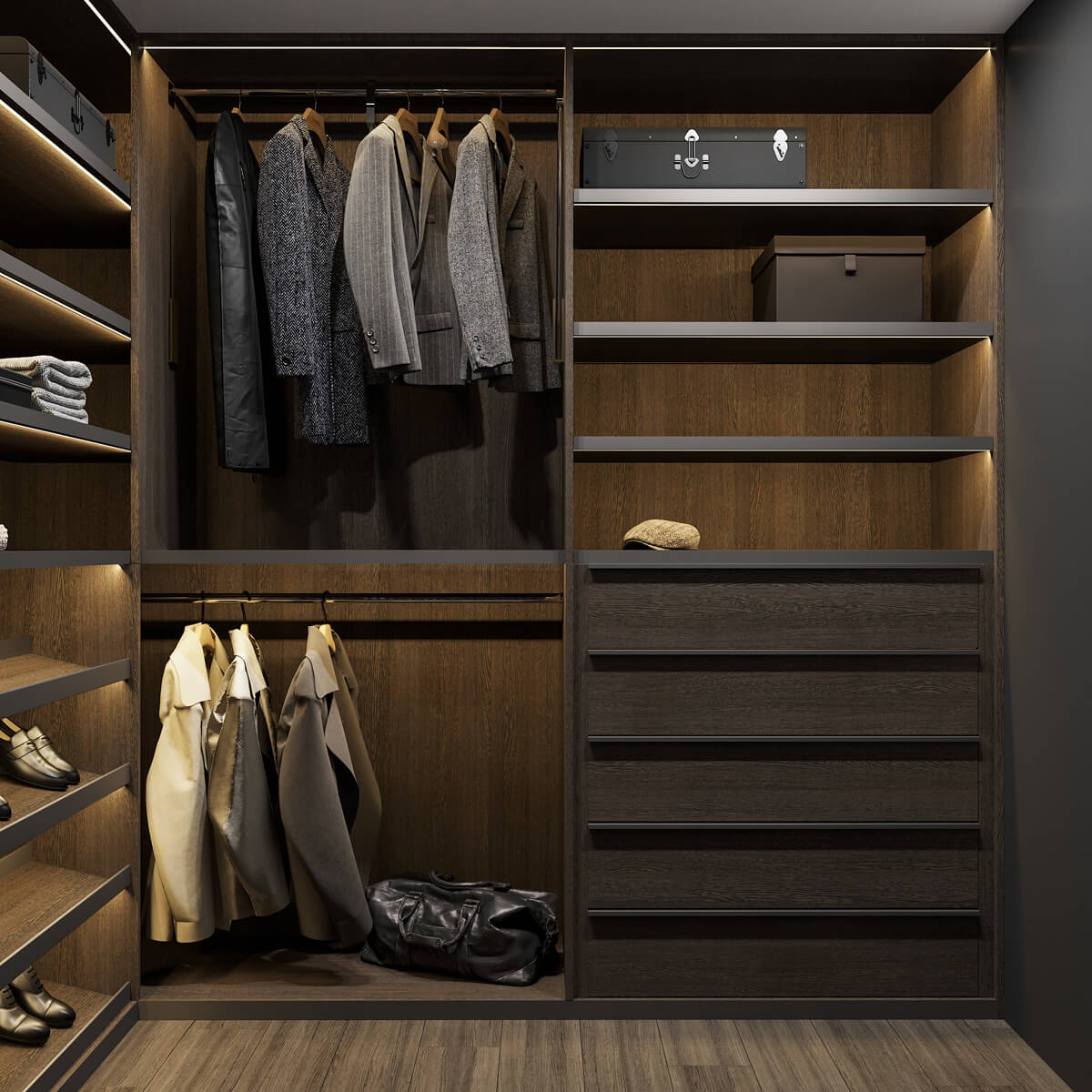 Połączenie brązu ze światłymi odcieniami w aranżacji wnętrza salonu.