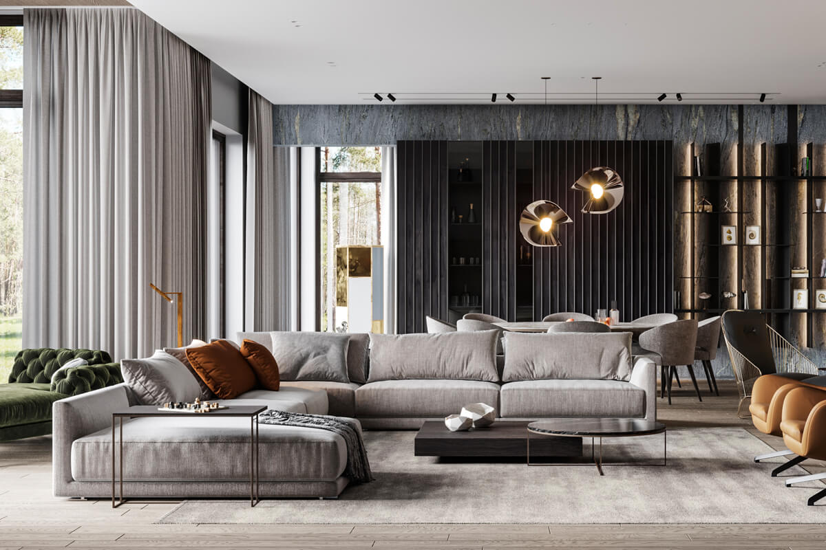 Stylowe zasłony 2026 Nowoczesne zasłony w salonie: przytulność i styl okien, inspiracje 2026