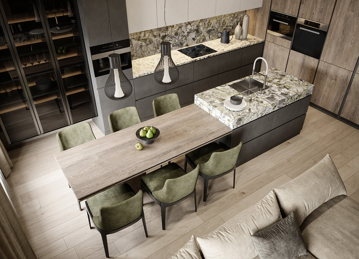 Zielony marmur w łazience Elegancka łazienka z zielonym marmurem: naturalne piękno w Twoim domu