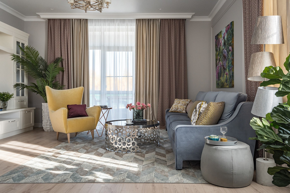 Designerskie Nóżki Stolik kawowy z oryginalnymi nóżkami w nowoczesnym, stylowym salonie 2026.