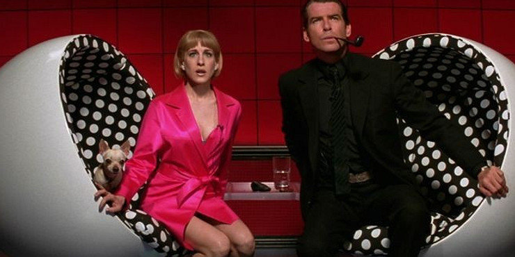 Ikonowe meble filmowe Wnętrze z fotelem Barcelona i lampą podłogową Arco: meble z filmów.