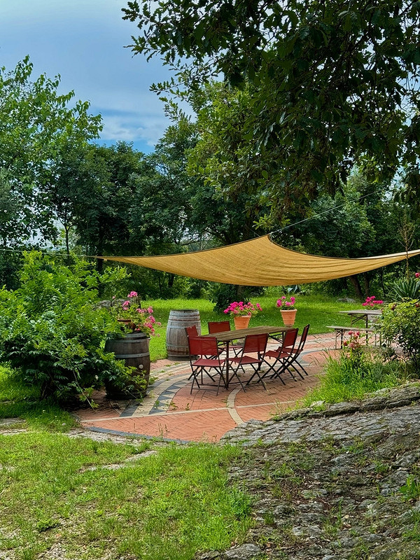Funkcjonalny Cień Funkcjonalny parasol ogrodowy stanowi stylową ochronę przed słońcem w ogrodowej przestrzeni.