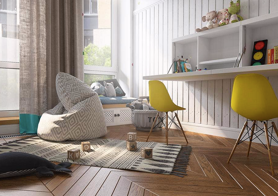 Wygodny fotel worek Przytulny salon z fotelem typu worek: komfort i meble bez stelaża.