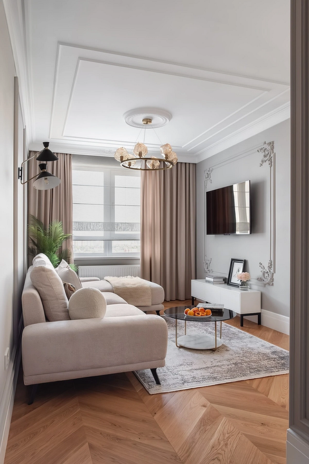 Sofa modułowa 2026 Sofa modułowa w odcieniach beżu. Aranżacja salonu 2026. Komfort i styl.