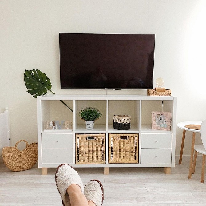 Kallax: Pokój dziecka zorganizowany Regał Kallax IKEA: inspiracje do pokoju dziecięcego, przechowywanie zabawek i książek