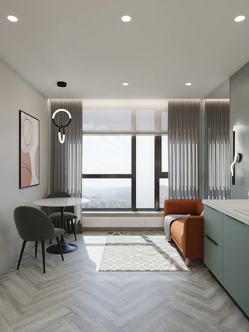 Akcent kolorystyczny Kolorowa kanapa kuchenna: centralny element wnętrza, dodający charakteru kuchni w 2026.