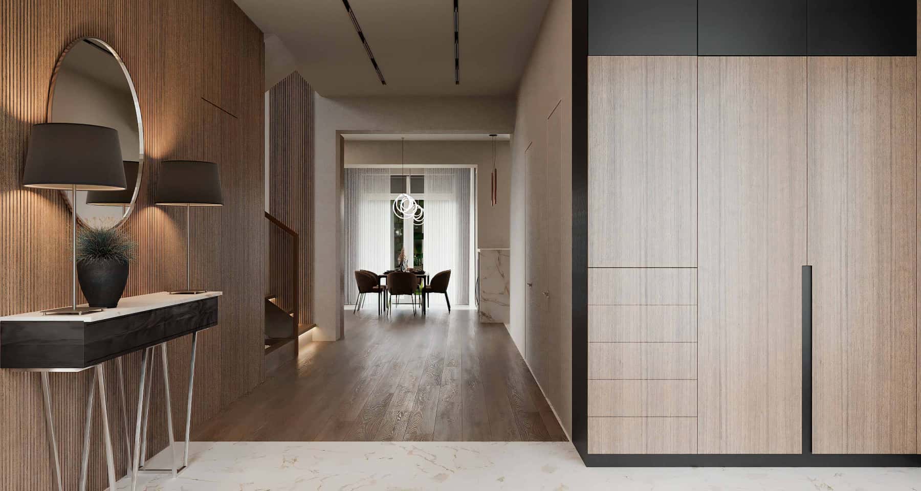 Ogród w Ramie Projekt domu z dużymi oknami panoramicznymi wychodzącymi na ogród w 2026.