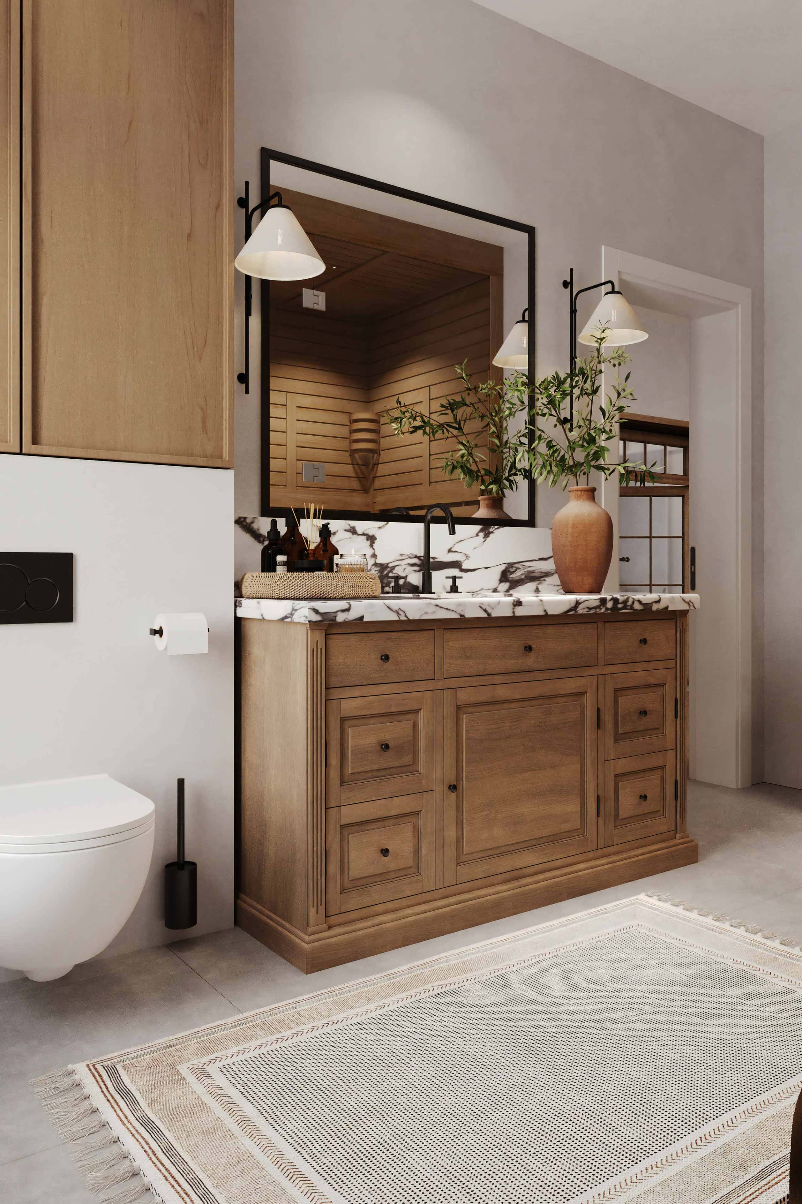 Ekologiczny dom 2026 Dom z oknami panoramicznymi w stylu ekologicznym 2026: przestrzeń i światło.