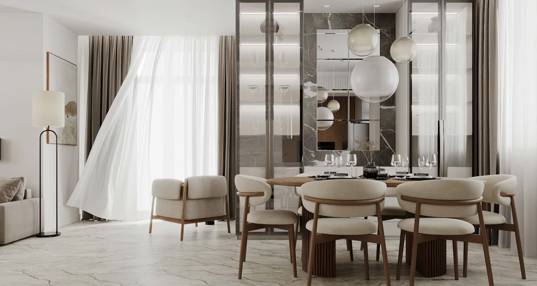 Komfortowa sypialnia Przytulna sypialnia z akcentem na komfort i naturalne tkaniny w domu premium.