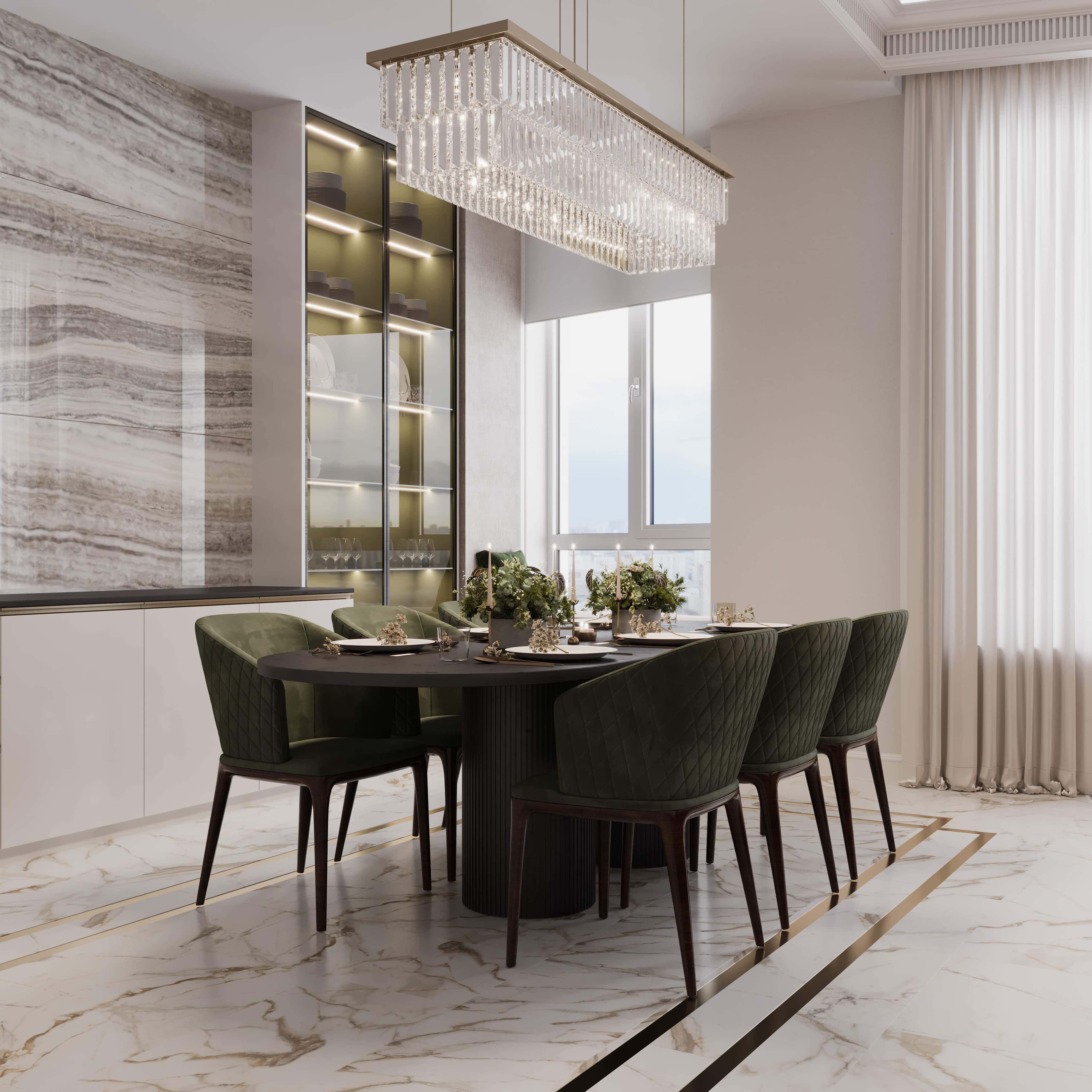 Art Deco: Inspiracje Inspiracja: Jasna kuchnia Art Deco 2026 z marmurowymi blatami i welurowymi detalami.