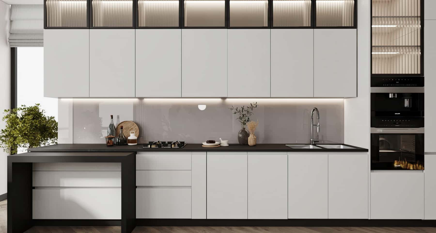 Funkcjonalna przestrzeń Jasna kuchnia w małym mieszkaniu: inspiracje na 2026 rok, maksymalna funkcjonalność.