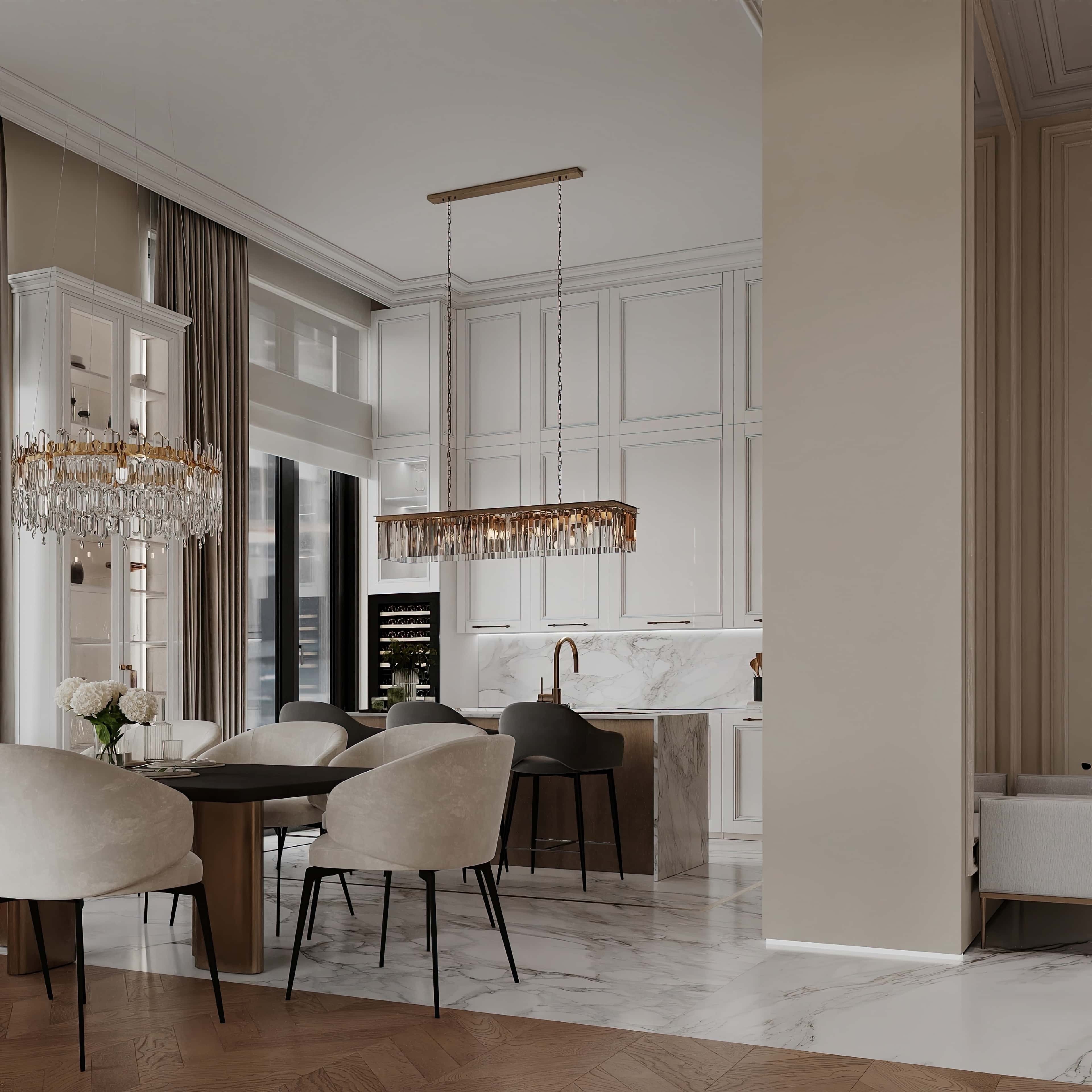 Prosta kuchnia Jasna kuchnia w stylu minimalizm 2026: prostota i harmonia w każdym detalu.