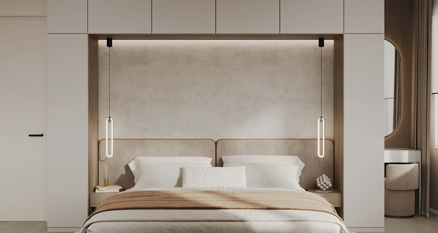 Sprytna aranżacja Przemyślana aranżacja małego mieszkania pokazująca, jak optycznie powiększyć przestrzeń.