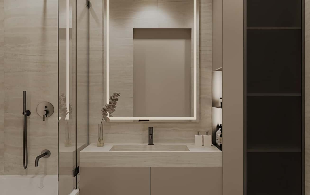 Inspiracja wnętrz Inspirująca aranżacja wnętrza, triki na optyczne powiększenie małego mieszkania w 2026 roku.