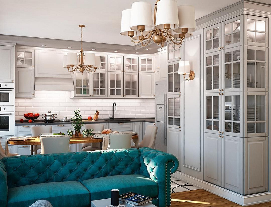 Sofa Aksamitna w Salonie Salon z kolorową sofą. Inspiracje na aranżacje wnętrz z sofą aksamitną.