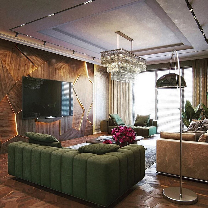 Styl Loft: Sofa Barwna Salon w stylu loft z kolorową sofą. Aksamitna sofa w aranżacji wnętrz.