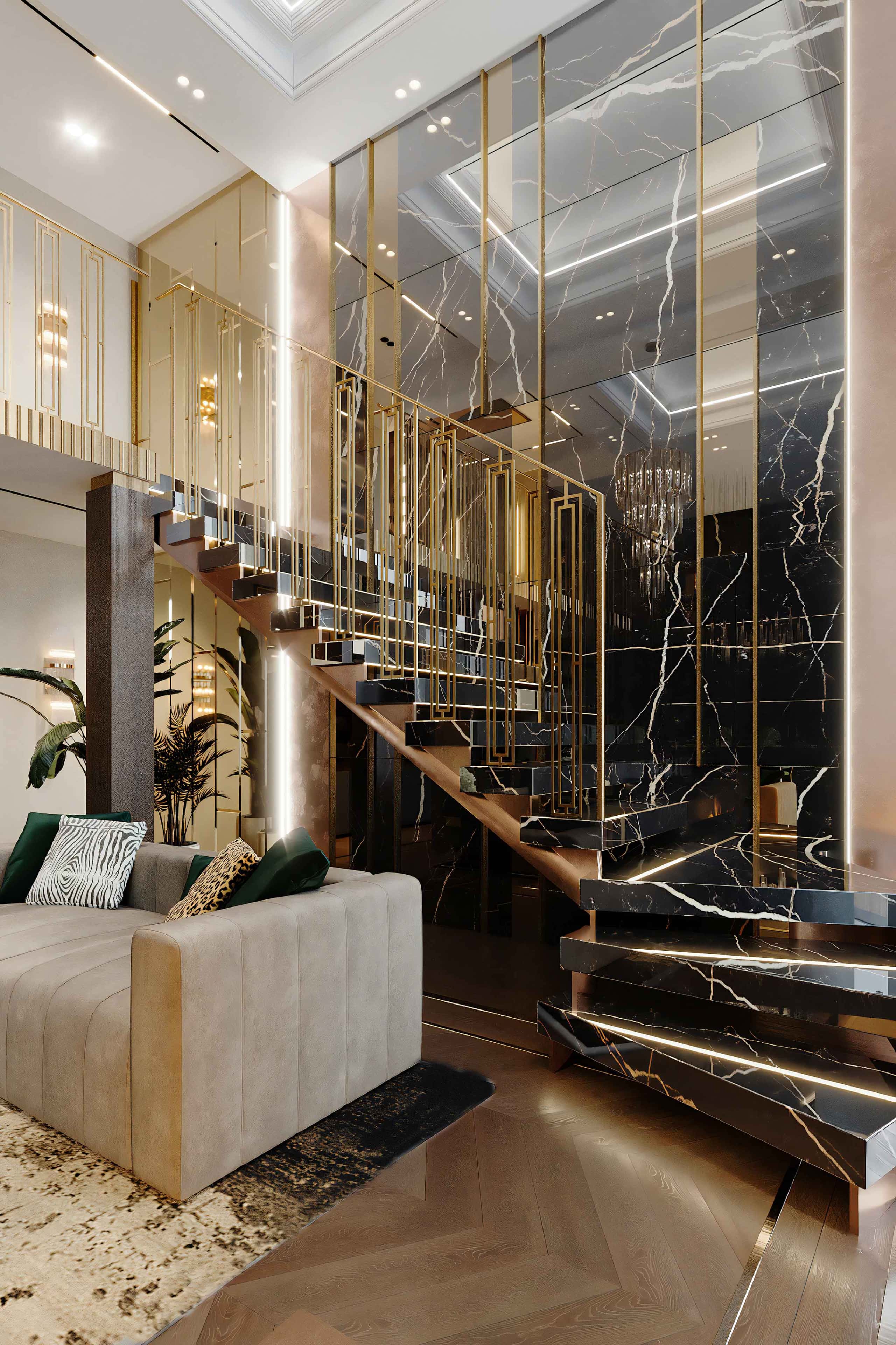 Elegancja i Komfort Luksusowe wnętrze mieszkania: inspiracje dla komfortowego i eleganckiego domu.