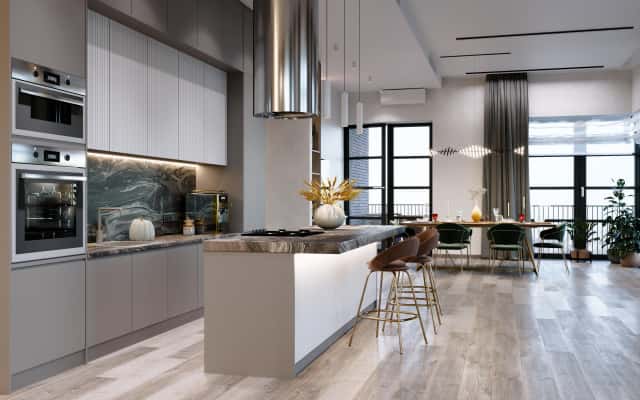 Salon Art Deco Elegancja Elegancki salon w stylu Art Deco i Neoklasycznym. Luksusowe wnętrze 2026.