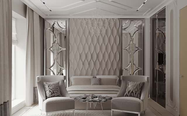 Salon z Kominkiem Przemyślany układ mieszkania: salon z kominkiem dla rodzinnego relaksu.