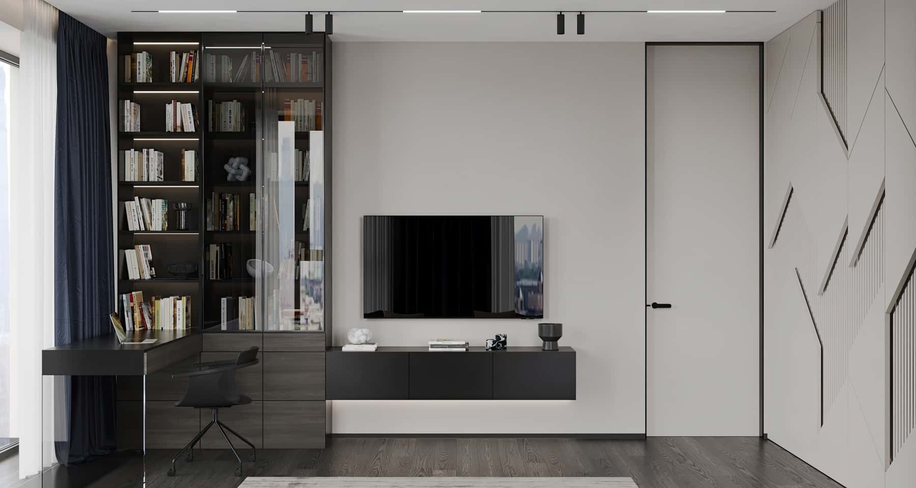 Minimalizm i styl Apartamenty w stylu Art Deco: nowoczesny design mieszkania z elementami minimalizmu i funkcjonalności.