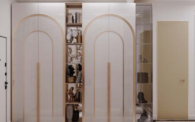 Ciepło Drewna Wykorzystanie drewna w aranżacji wnętrz: ciepła atmosfera w eleganckim mieszkaniu.