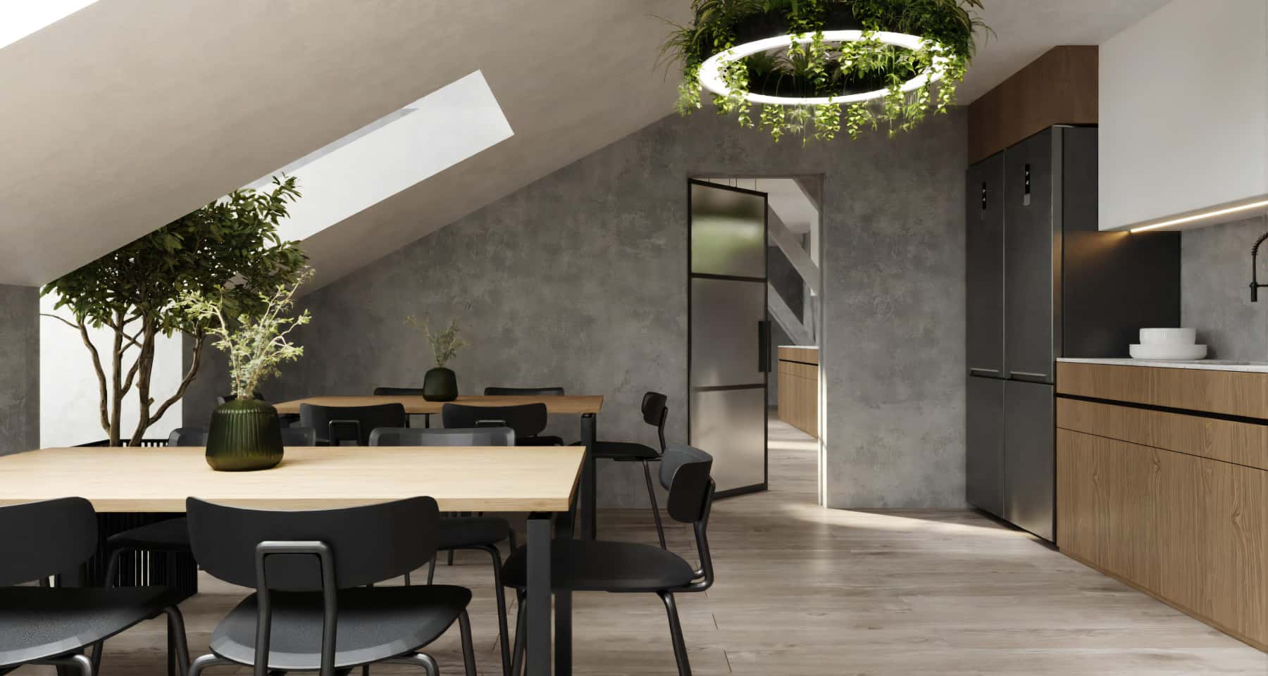 Biuro: Drewno i Szkło Nowoczesny remont biura pod klucz: design z drewnem i szkłem, biuro marzeń.