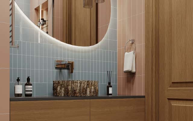 Funkcjonalne światło Aranżacja wnętrza mieszkania 32m²: funkcjonalne oświetlenie w małej przestrzeni.