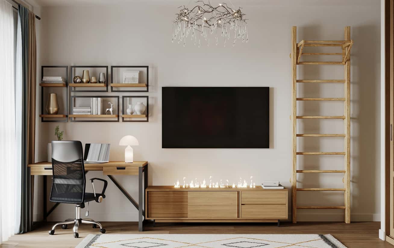 Nowoczesne rozwiązania Design mieszkania 32m²: nowoczesne rozwiązania dla małych przestrzeni mieszkalnych.