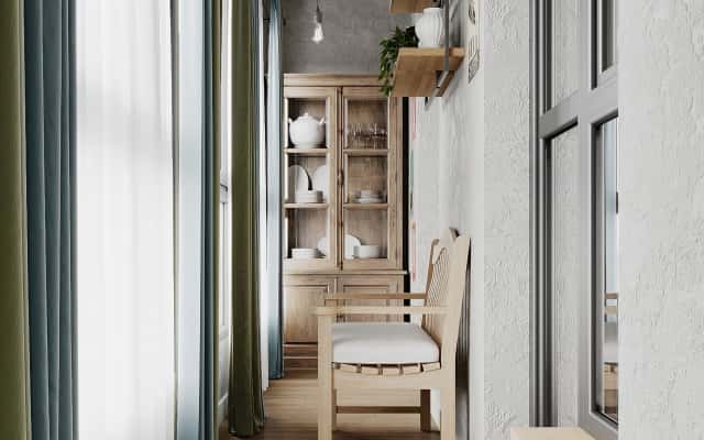 Światło w 32m² Nowoczesny design mieszkania 32m²: duża ilość naturalnego światła w małym wnętrzu.