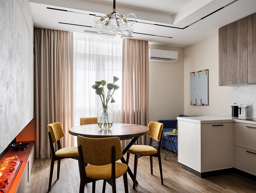 Przytulna kuchnia z salonem 2026: pomysły na małą przestrzeń z charakterem.