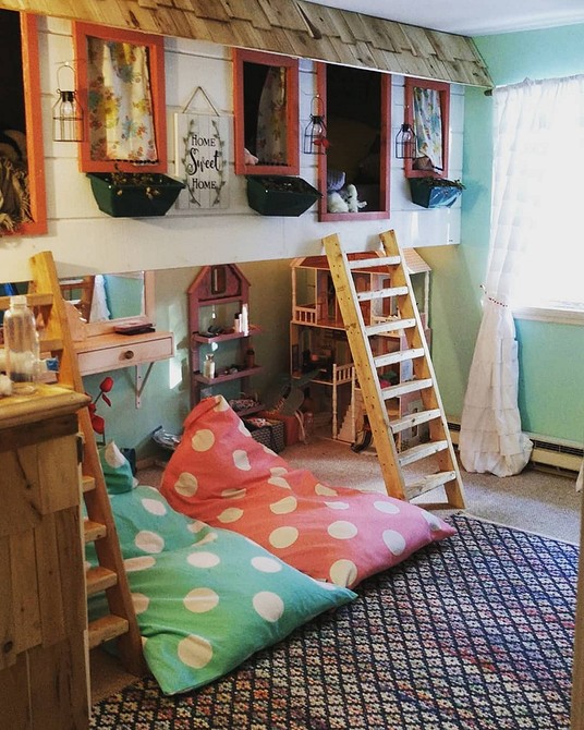 Projekt łóżka na antresoli Łóżko na antresoli DIY: schemat, wymiary i plan krok po kroku.